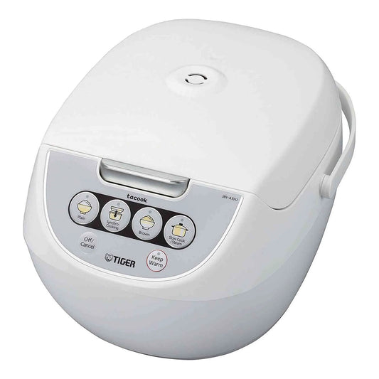 TIGER JBV-A10U 5.5-cup rice cooker with tacook syncro-cooking function and food steamer basket