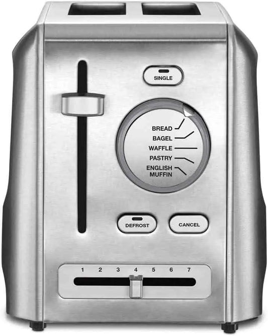 Cuisinart CPT-620 stainless steel 2-slice toaster with 7 shade settings and multiple functions