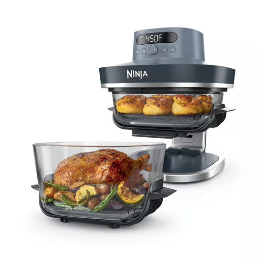 Ninja 6qt and 2.5qt Crispi Pro 6-in-1 Non-Toxic Glass Container Countertop Air Fryer