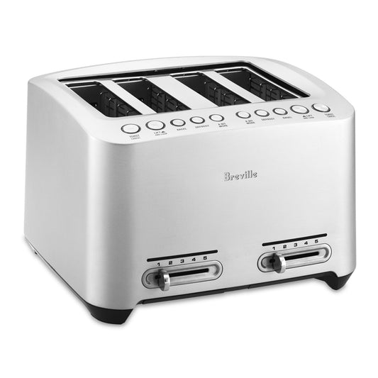 Breville 4-Slice BTA840XL Die-Cast Smart Toaster, Stainless Steel
