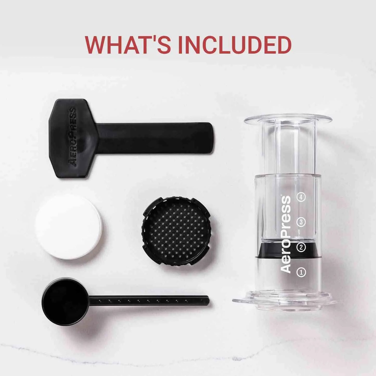 Aeropress Go Travel Coffee Press Kit compact coffee maker with 3-in-1 brew technology for smooth, rich coffee