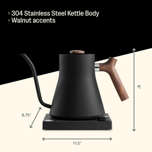 Fellow Stagg EKG Electric Gooseneck Kettle - Pour-Over Coffee and Tea Kettle