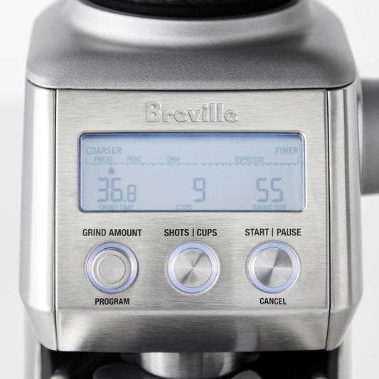 Breville Smart Grinder Pro Coffee Bean Grinder, Stainless Steel BCG820BSS