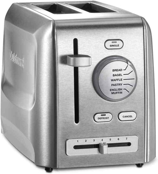 Cuisinart CPT-620 stainless steel 2-slice toaster with multiple functions and custom shade control