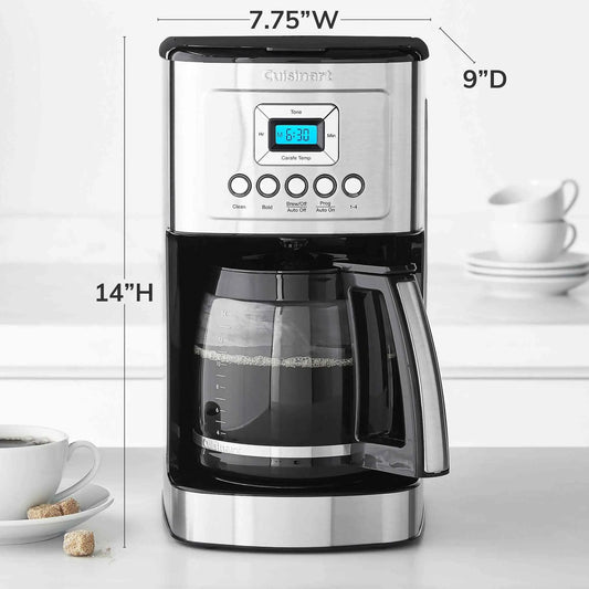 Cuisinart Perfectemp OXO Brew Conical Burr Coffee Grinder with brew strength control and 14-cup glass carafe