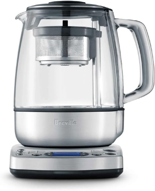 Breville One-Touch Tea Maker BTM800XL silver automatic tea brewer with adjustable temperature and strength settings