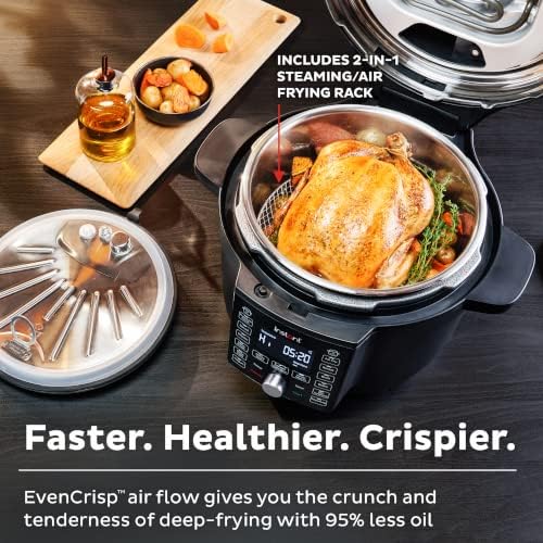 Instant Pot Duo Crisp Ultimate Lid, 6.5 Qt Air Fryer & Pressure Cooker Combo