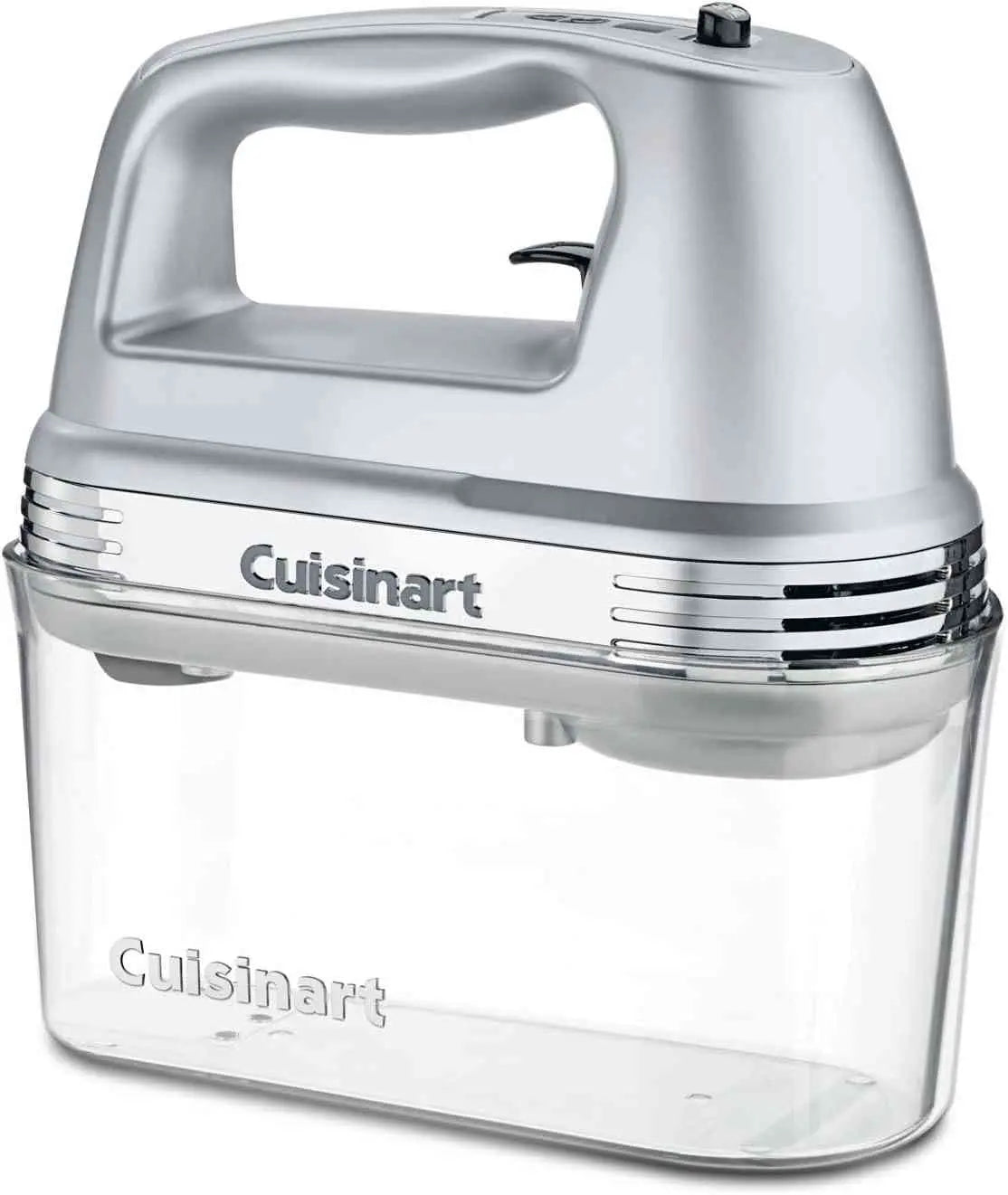 Cuisinart HM-90BCS Power Advantage Plus 9-speed handheld mixer in brushed chrome with storage case and attachments