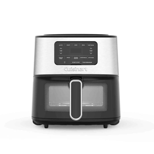 Cuisinart Airfryer AIR-200 with 6-quart capacity, digital display, 5 cooking functions, and easy-clean nonstick basket