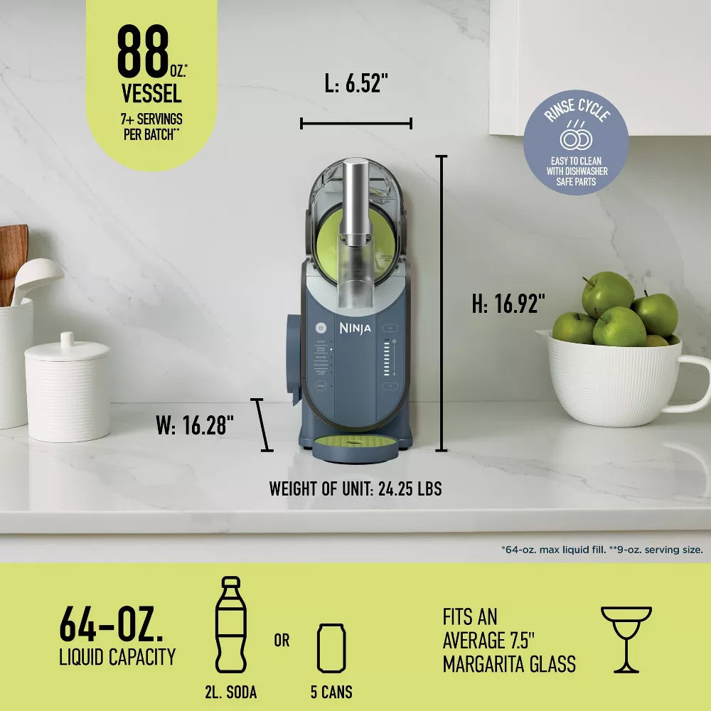 Ninja SLUSHi 88oz Professional Frozen Drink Maker with RapidChill Technology 5 Preset Programs