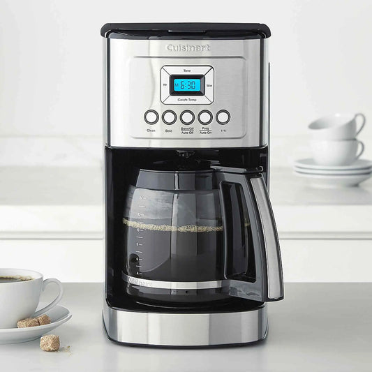 Cuisinart Perfectemp OXO Brew Conical Burr Coffee Grinder with 14-cup glass carafe and brew strength control