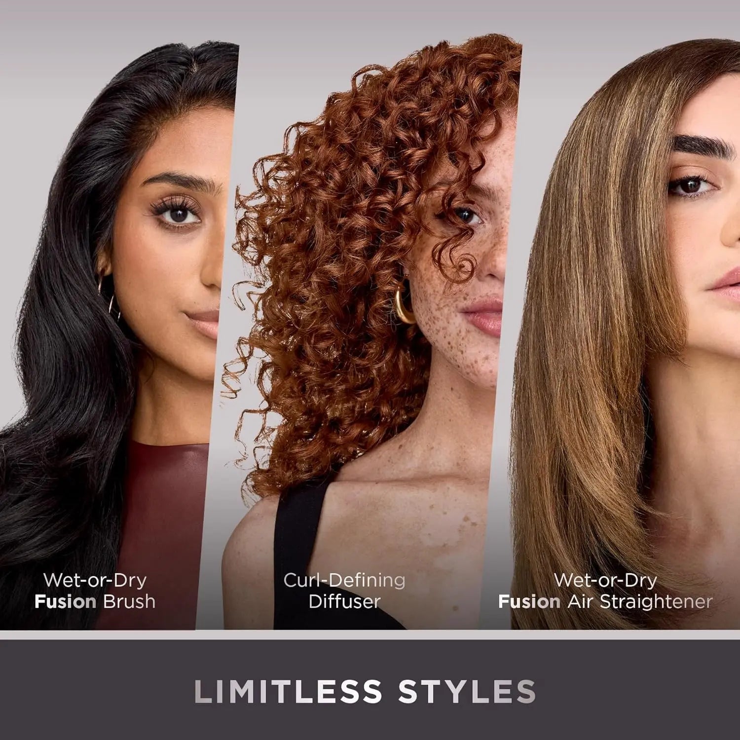 FlexFusion Air and Ceramic System with Air Straightener HD641S for heat-safe wet-to-dry hair styling