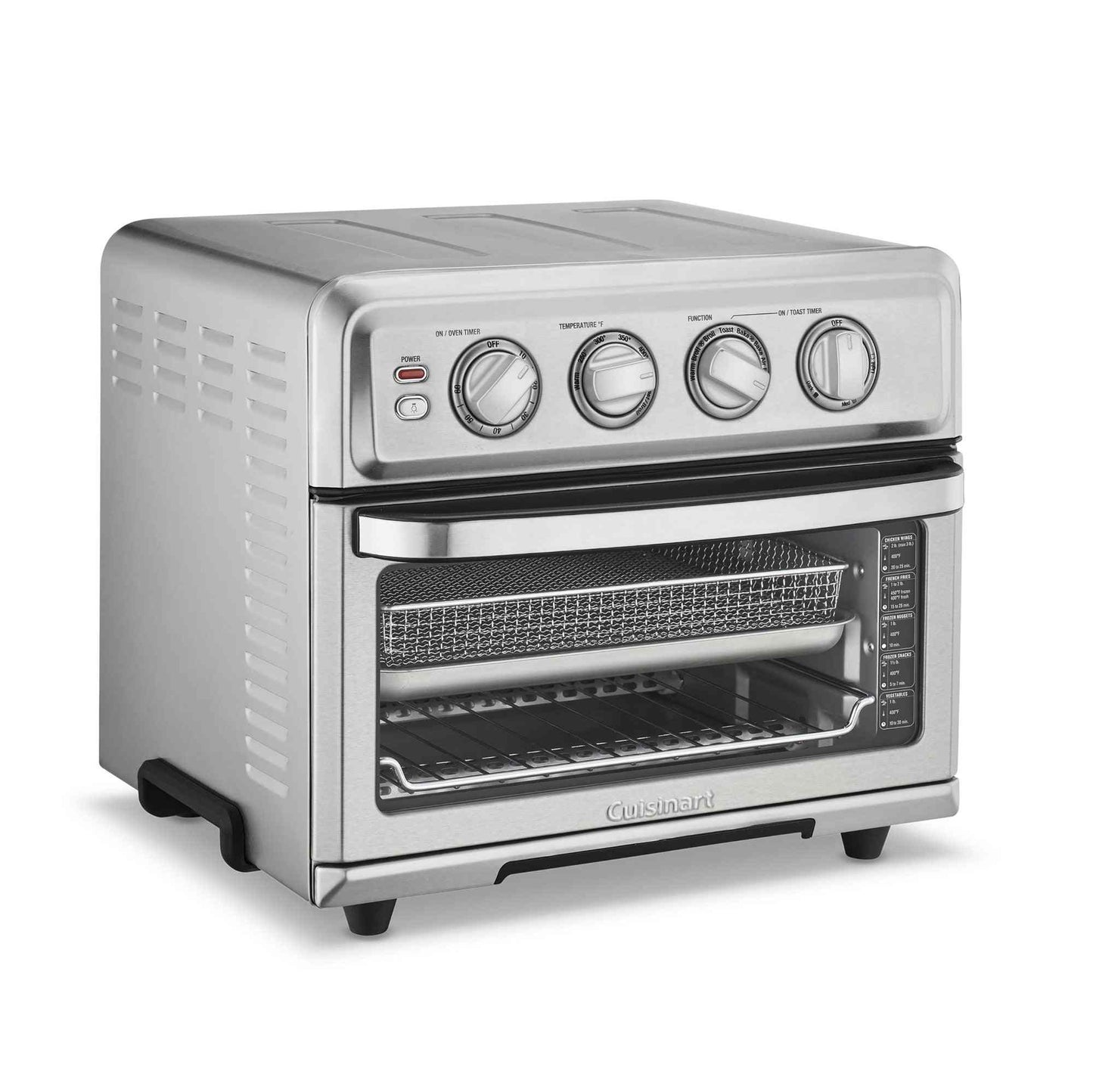 Cuisinart Air Fryer Toaster Oven 7-in-1 stainless steel countertop appliance with air fryer basket and multiple cooking functions