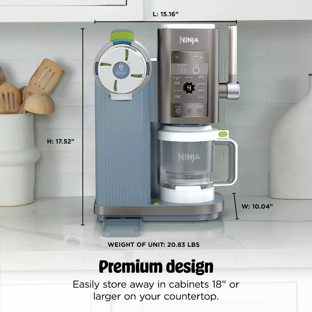 Ninja CREAMi Scoop & Swirl Ice Cream Maker, Soft Serve Desserts, Sorbet, Milkshakes