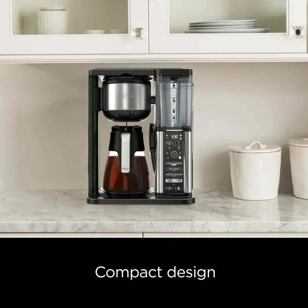Ninja CM401 10-cup coffee maker with 4 brew styles and fold-away frother