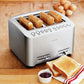 Breville 4-Slice BTA840XL Die-Cast Smart Toaster, Stainless Steel