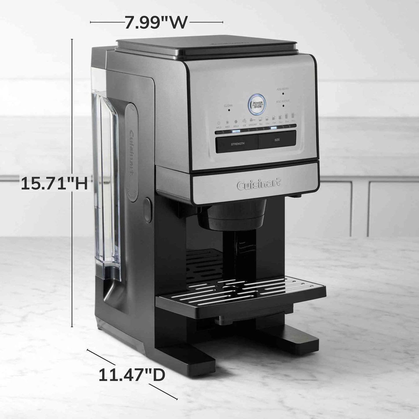 Cuisinart Perfectemp Custom Grind & Brew Single-Cup Coffee Maker with adjustable brew strength and built-in burr grinder