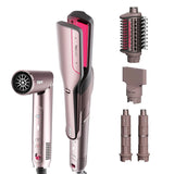FlexFusion Air and Ceramic System hair straightener with heat-controlled technology for damage-free wet-to-dry styling
