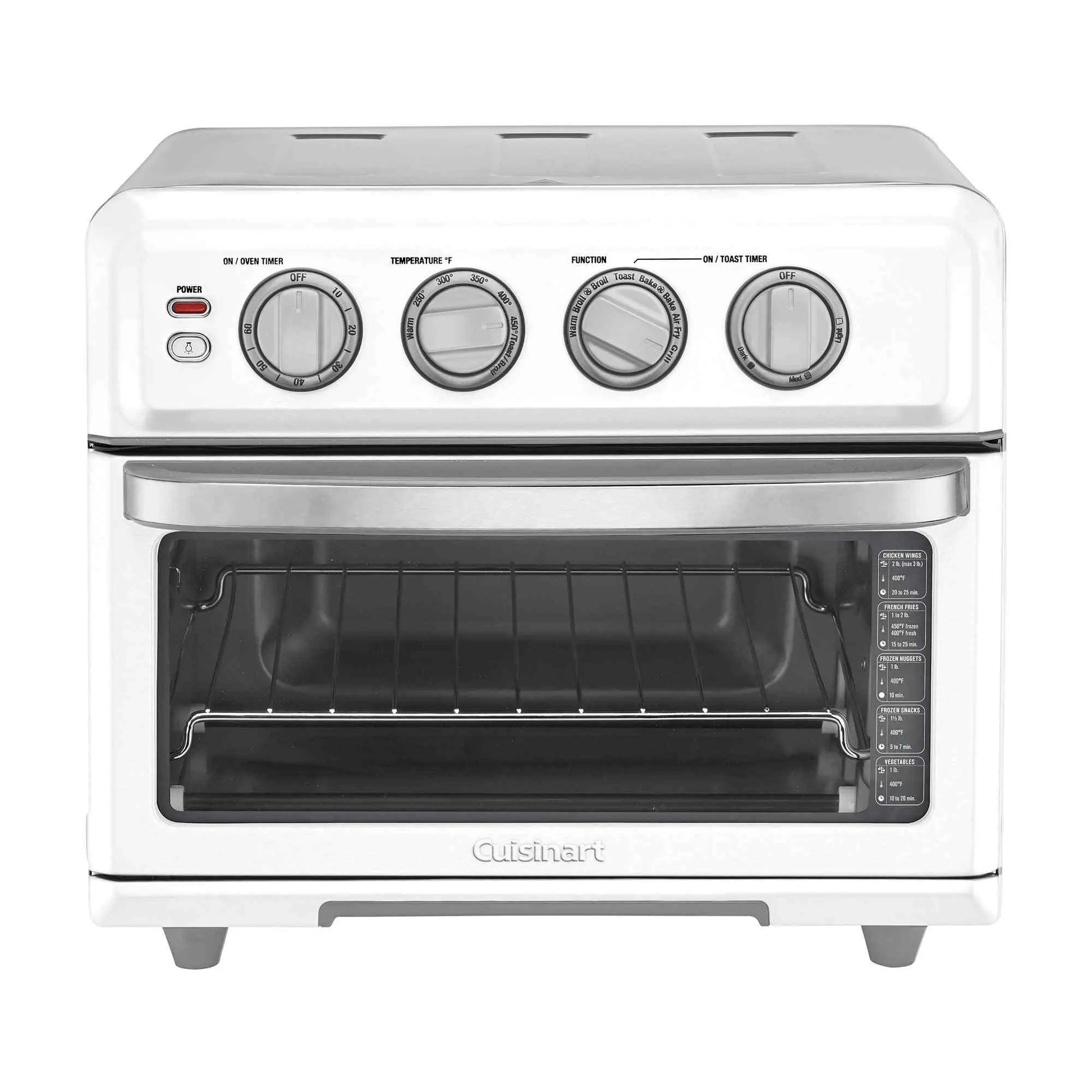 Cuisinart Air Fryer Toaster Oven 7-in-1 stainless steel countertop appliance with air fryer basket and toaster functions