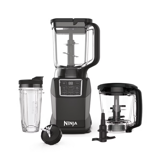 Ninja Kitchen System with Auto IQ Boost and 7-Speed Blender: Food Processor, 72 oz Capacity, Stainless Steel Blades, 1-Year Warranty