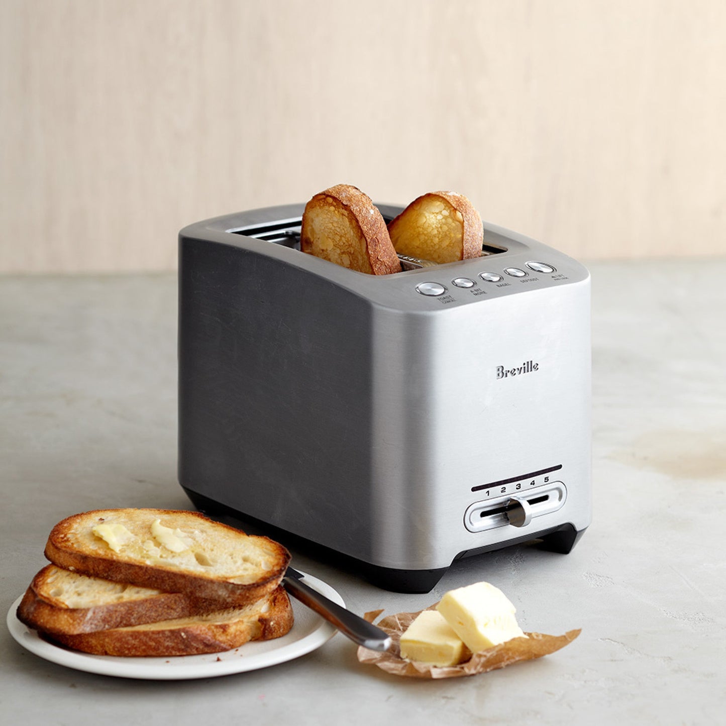 Breville BTA820XL Die-Cast 2-Slice Smart Toaster, Brushed Stainless Steel