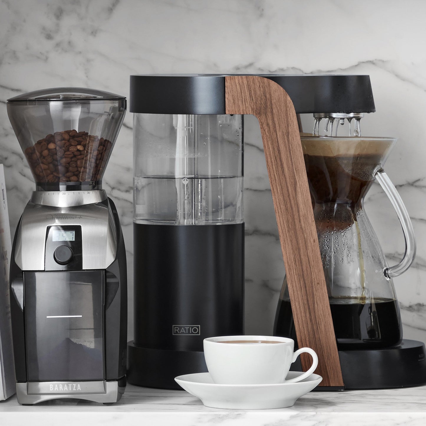 Baratza Virtuoso+ Conical Burr Coffee Grinder with Digital Timer Display