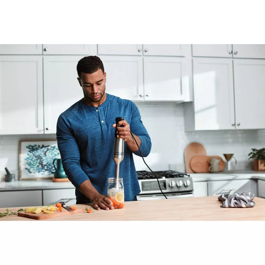 Vitamix Immersion Blender 5-Speed Silver/Black: Stainless Steel Hand Blender, 625W, Scratch-Resistant, 5 ft Cord