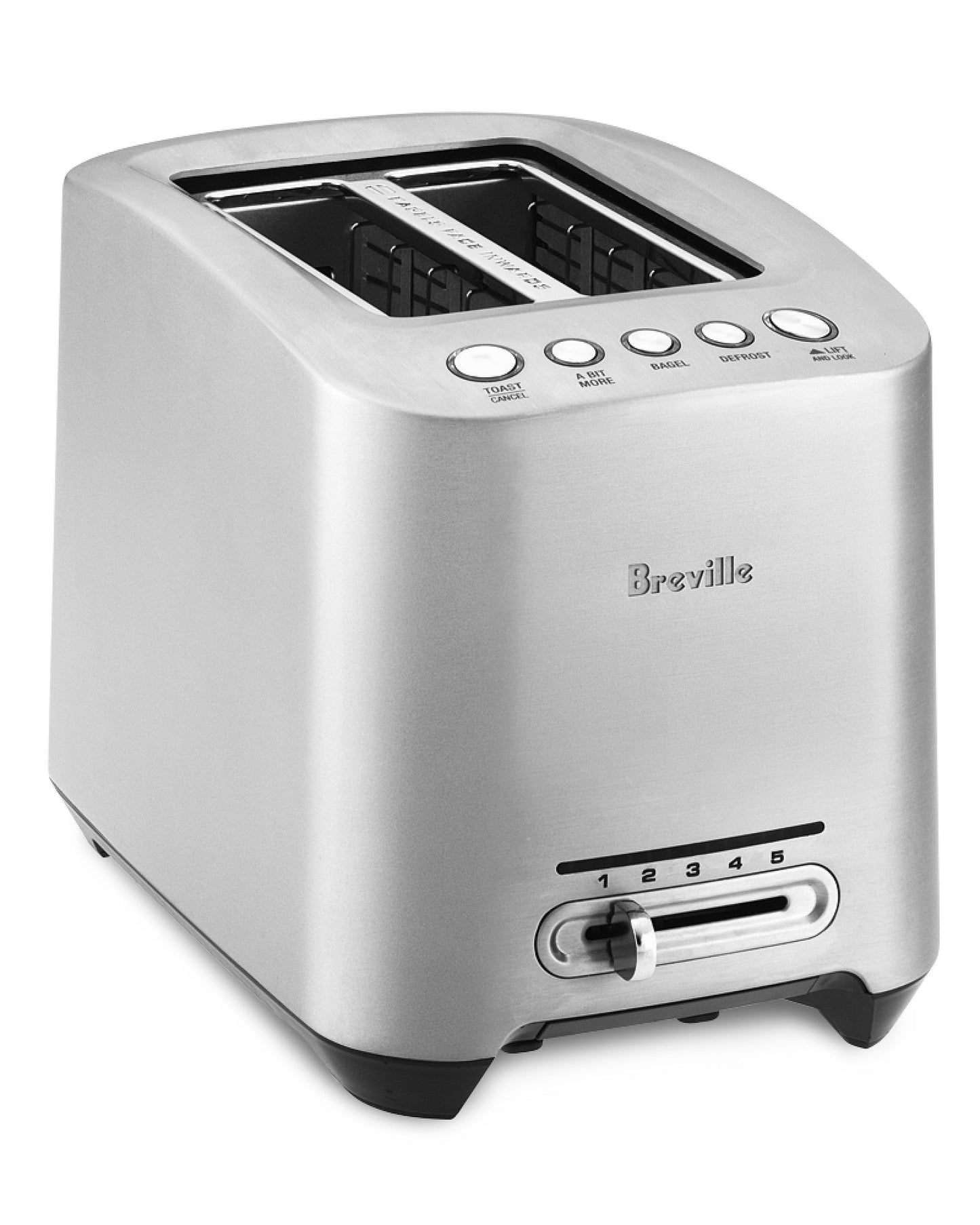 Breville BTA820XL Die-Cast 2-Slice Smart Toaster, Brushed Stainless Steel