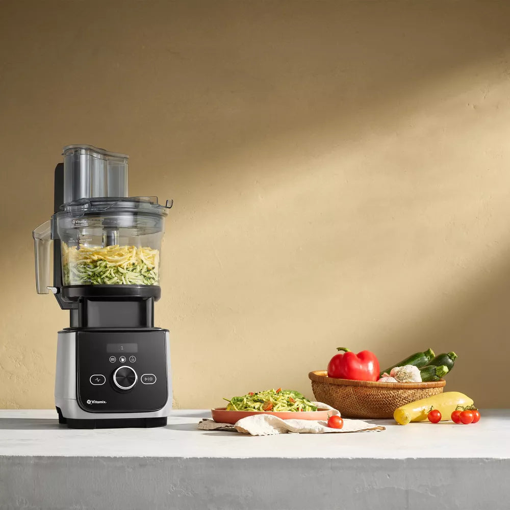 Vitamix Ascent Series 12-Cup Food Processor Attachment Black: BPA-Free, Dishwasher-Safe, Blender Accessory