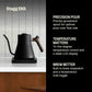 Fellow Stagg EKG electric gooseneck kettle with precision pour and temperature control for coffee and tea