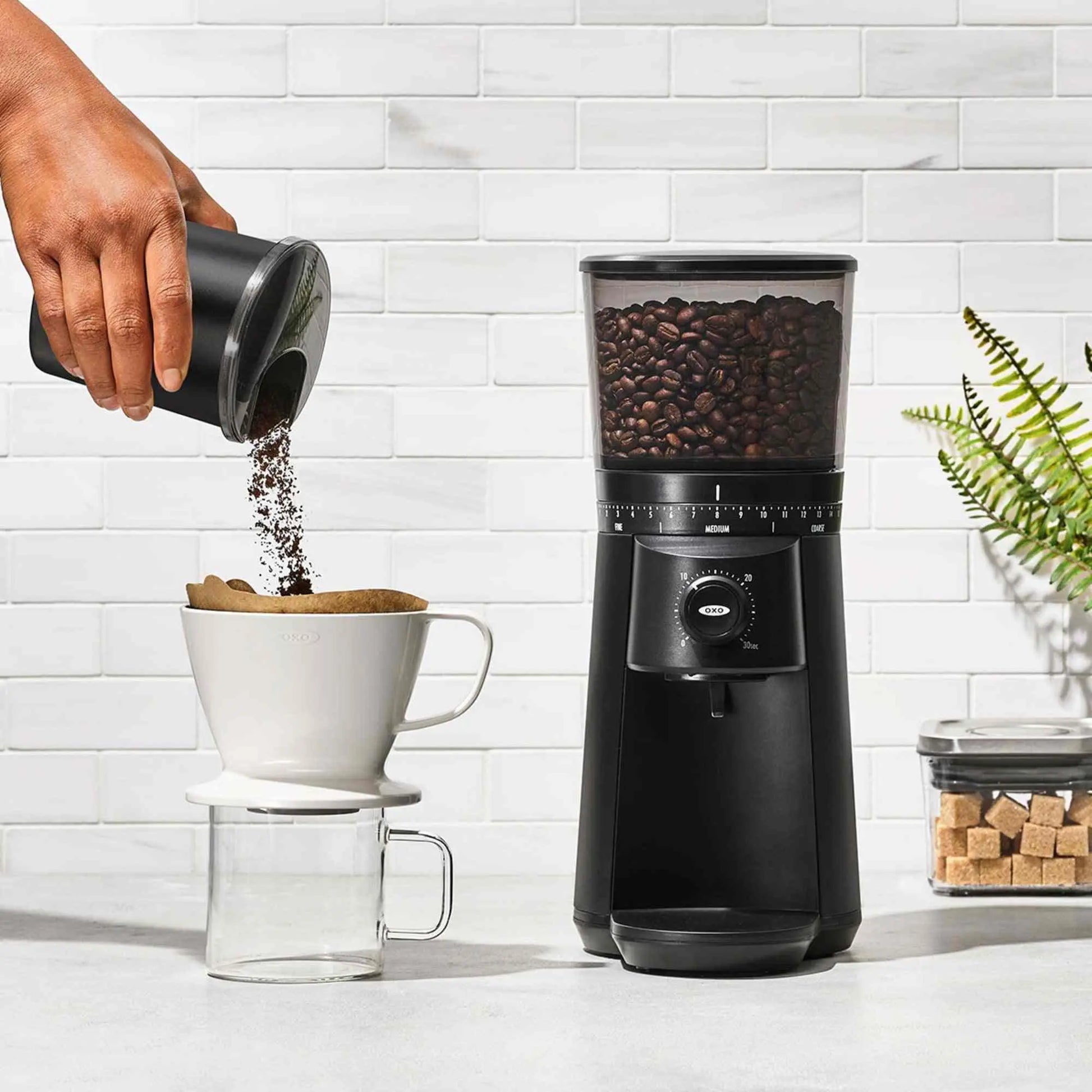 Cuisinart Perfectemp coffee maker with stainless-steel burr grinder and 15 grind settings