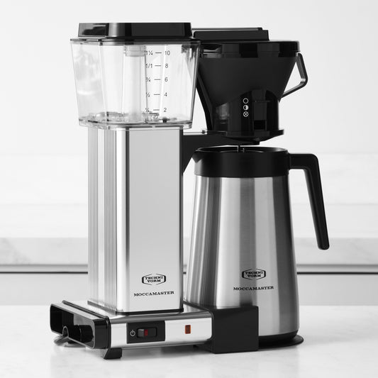 Technivorm Moccamaster KBT Manual Drip Stop Coffee Maker with Thermal Carafe