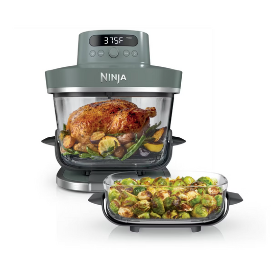 Ninja 6qt and 2.5qt Crispi Pro 6-in-1 Non-Toxic Glass Container Countertop Air Fryer
