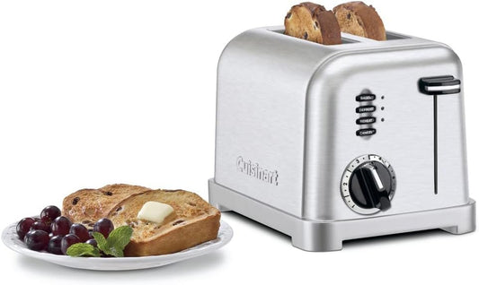 Cuisinart CPT-160 Metal Classic 2-Slice Toaster, Brushed Stainless