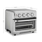 Cuisinart Air Fryer Toaster Oven 7-in-1 stainless steel countertop appliance with air fryer basket and adjustable temperature dial