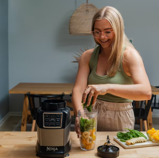 Ninja Kitchen System with Auto IQ Boost and 7-Speed Blender: Food Processor, 72 oz Capacity, Stainless Steel Blades, 1-Year Warranty