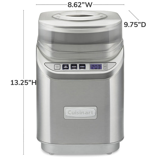 Cuisinart Electric Ice Cream Make Machine, 2 Quart ICE-70 Stainless Steel