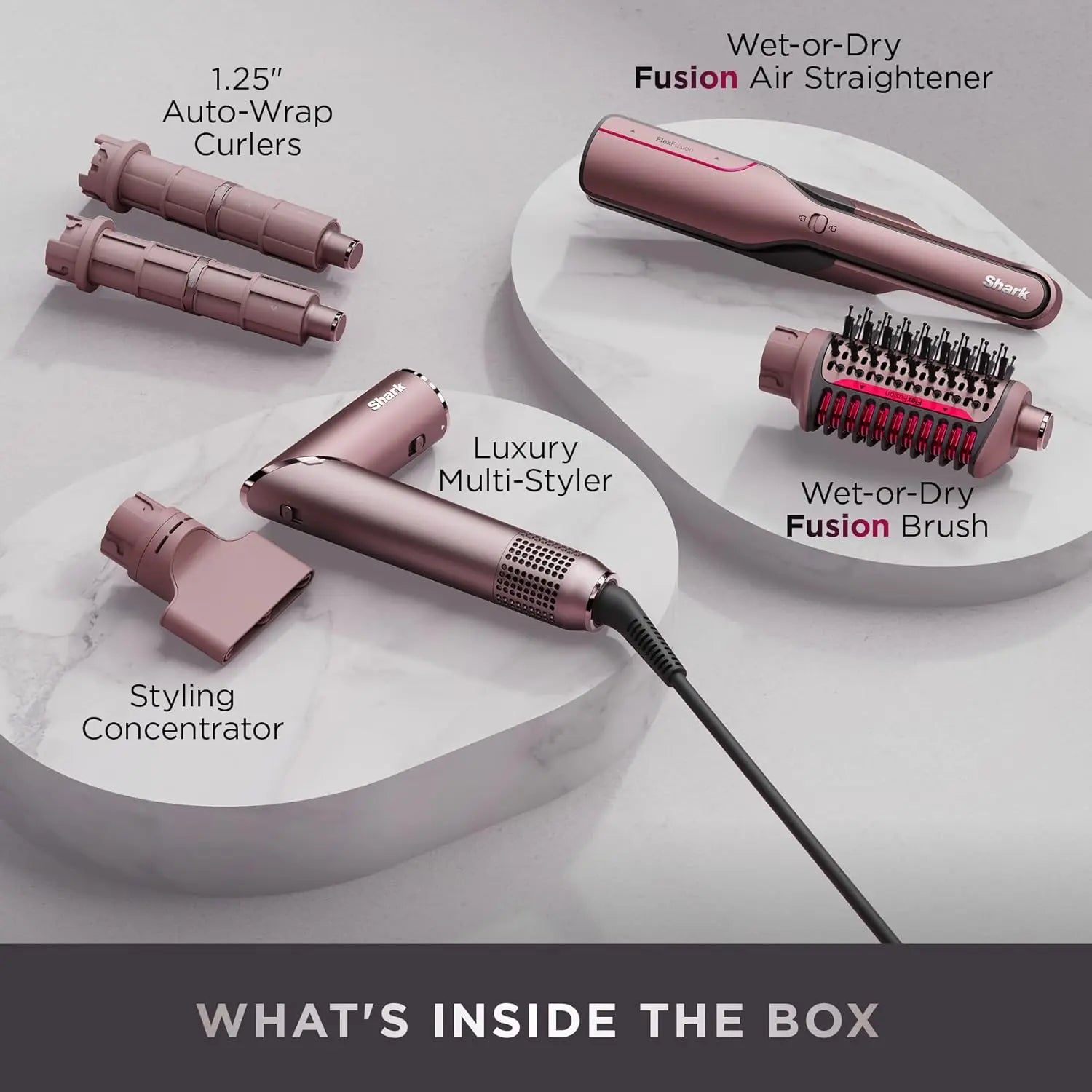 FlexFusion Air and Ceramic System hair straightener with heat-controlled technology and scalp shield for no heat damage styling