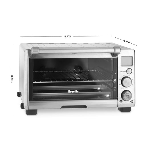 Breville Compact Smart Toaster Oven, Brushed Stainless Steel, BOV650XL