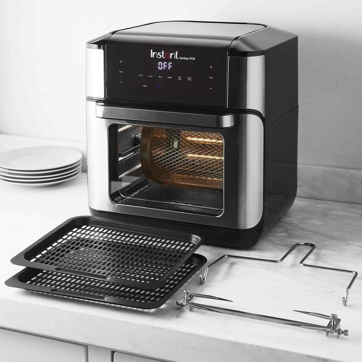 Instant Pot Vortex Pro 10QT ClearCook Air Fryer Oven with 9-in-1 functionality and EvenCrisp technology