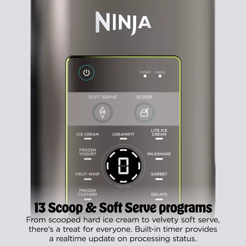 Ninja CREAMi Scoop & Swirl Ice Cream Maker, Soft Serve Desserts, Sorbet, Milkshakes