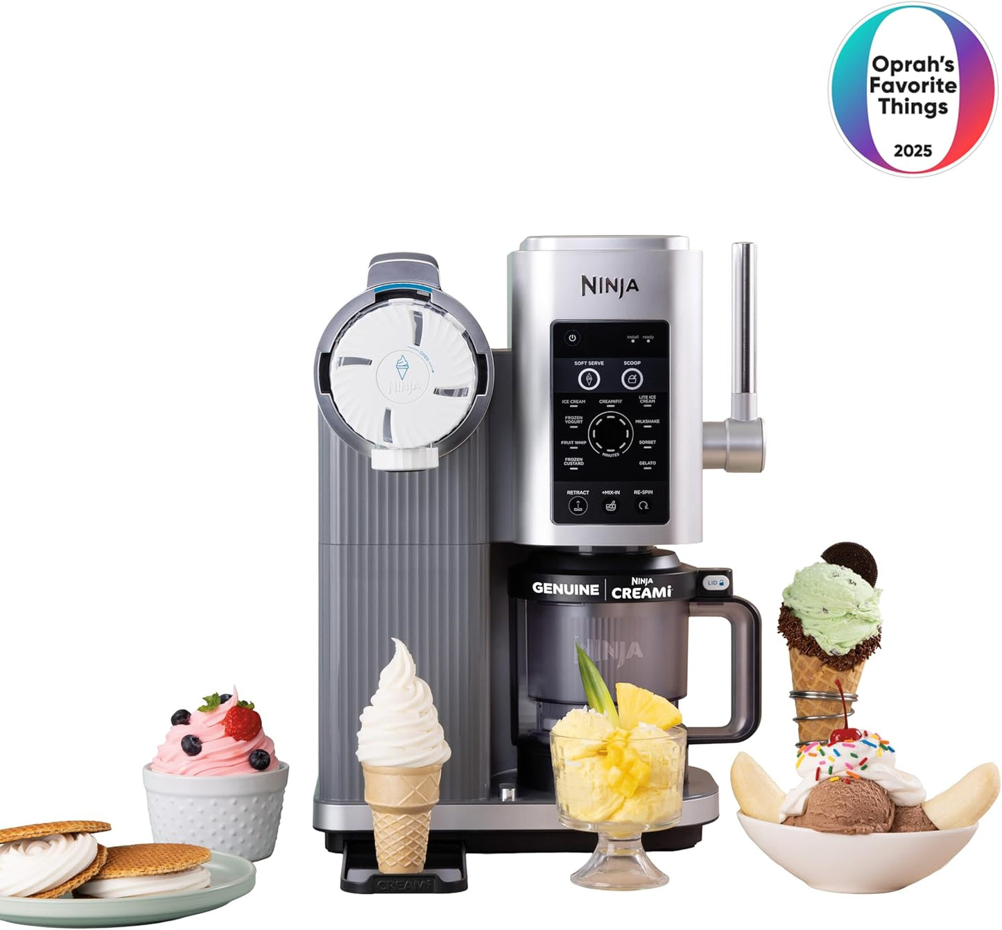 Ninja CREAMi Scoop & Swirl Ice Cream Maker, Soft Serve Desserts, Sorbet, Milkshakes