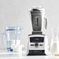 Vitamix Stainless Steel 48oz Container: BPA-Free Dishwasher-Safe Blender Accessory, Silver, 2-Piece Set