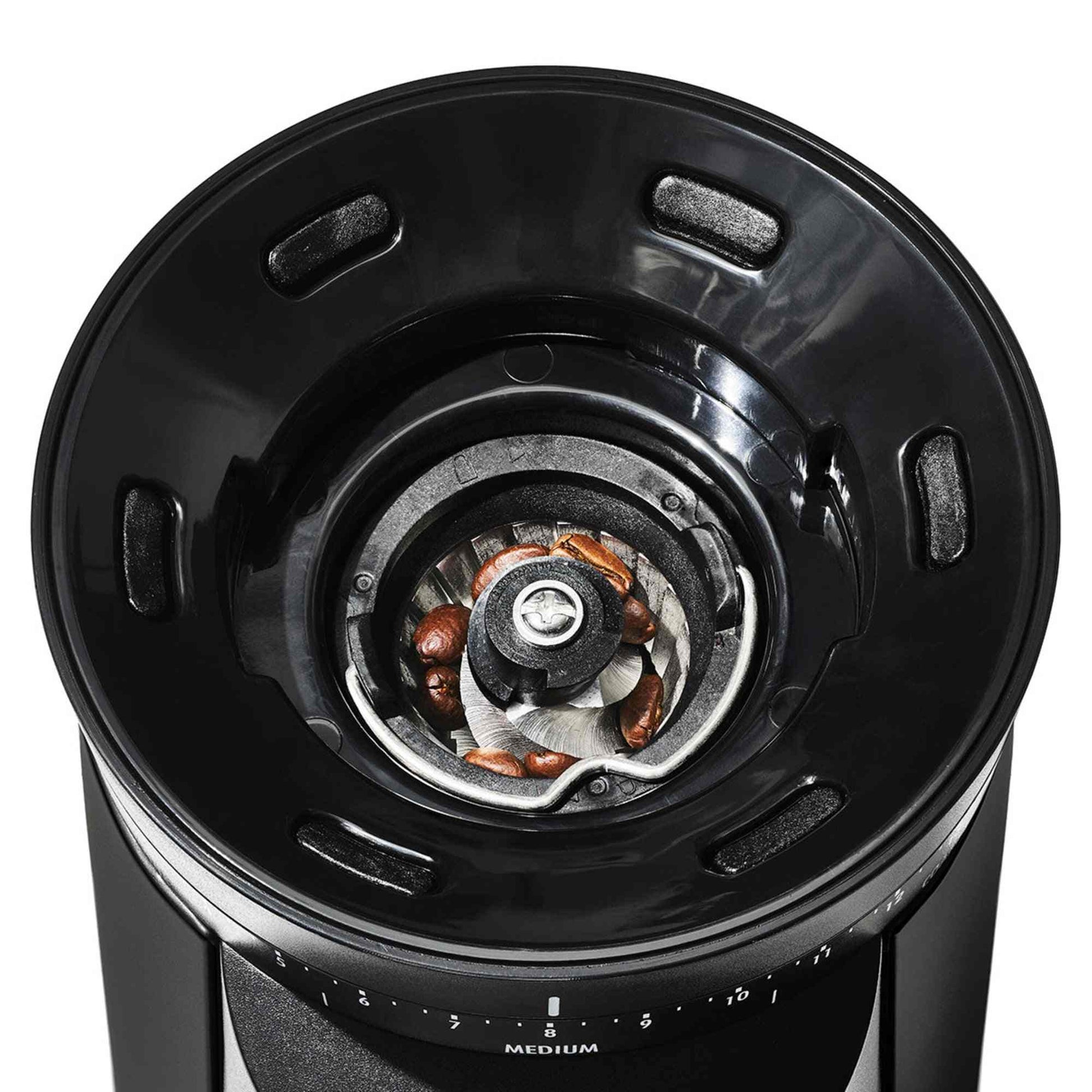 Cuisinart Perfectemp coffee grinder with stainless steel burrs and 15 grind settings