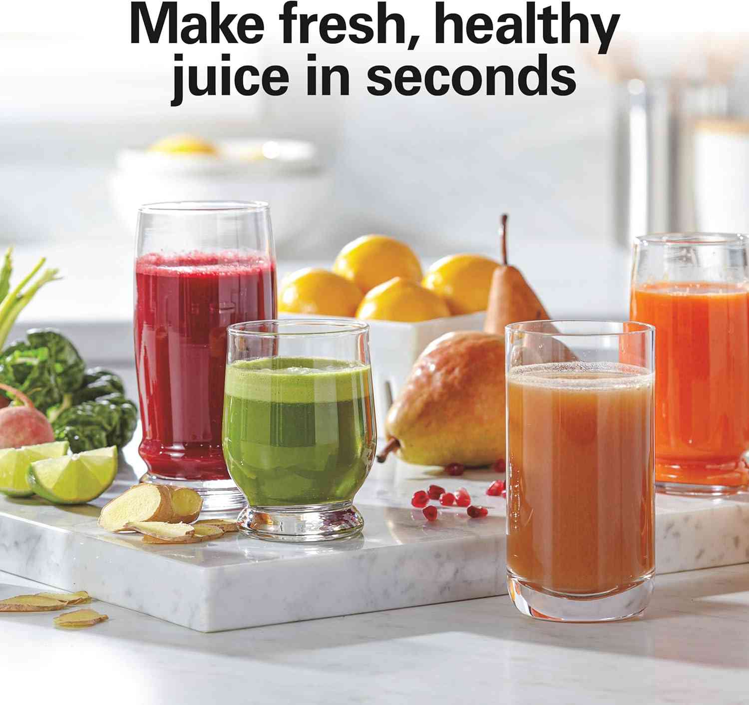 Hamilton Beach Juicer Machine,  Big Mouth 800 Watt Wide-Chute Juice Extractor Hamilton Beach