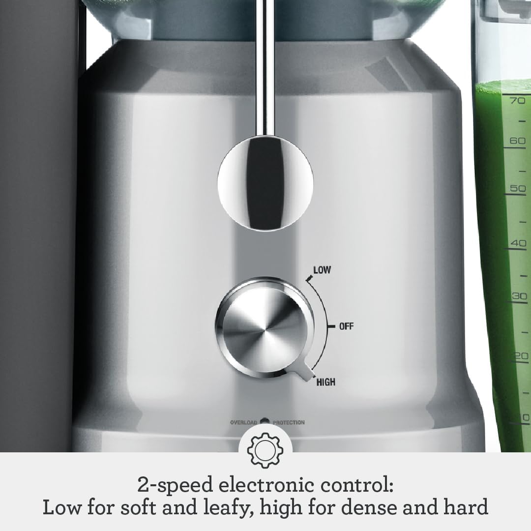 Breville Juice Fountain Cold Juicer, Silver, BJE430SIL