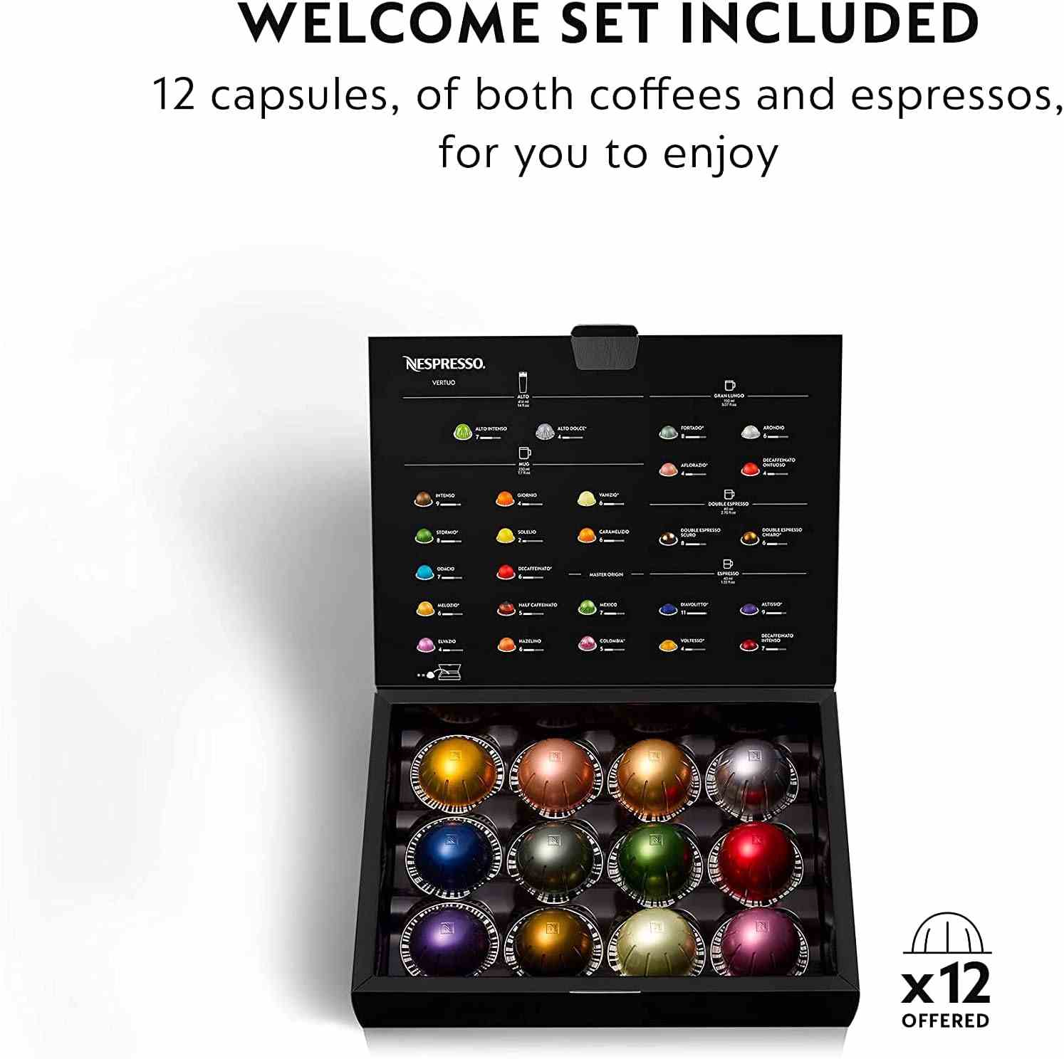 Nespresso Vertuo coffee and espresso maker by Breville with Centrifusion technology brewing capsules