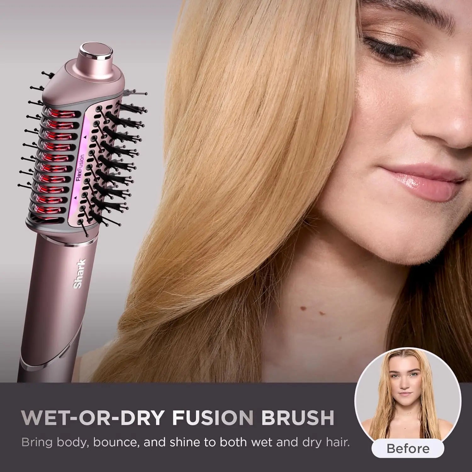 FlexFusion Air and Ceramic System HD641S hair straightener with heat-controlled ceramic and scalp shield for no heat damage styling on wet and dry hair