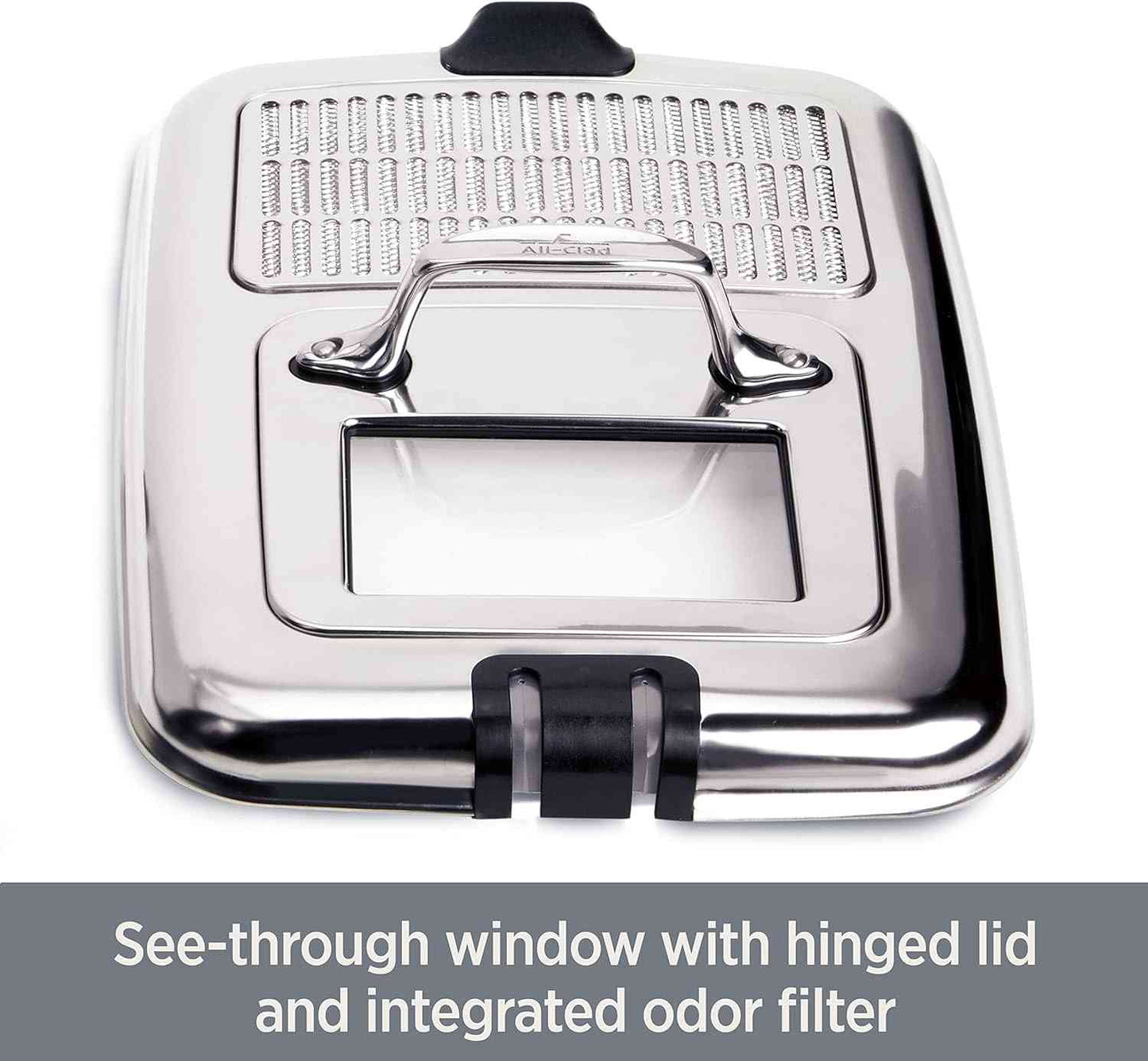 All-Clad 3.5L Deep Fryer stainless steel electric fryer with digital controls and oil filtration system