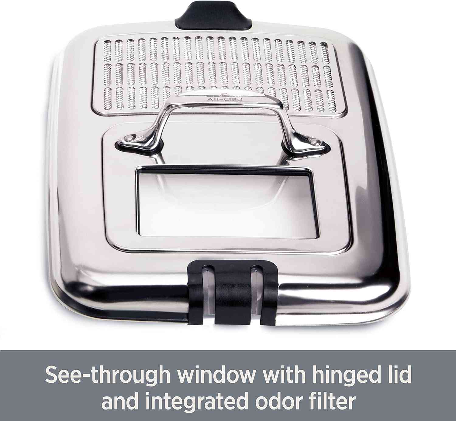 All-Clad 3.5L Deep Fryer stainless steel electric fryer with digital controls and oil filtration system
